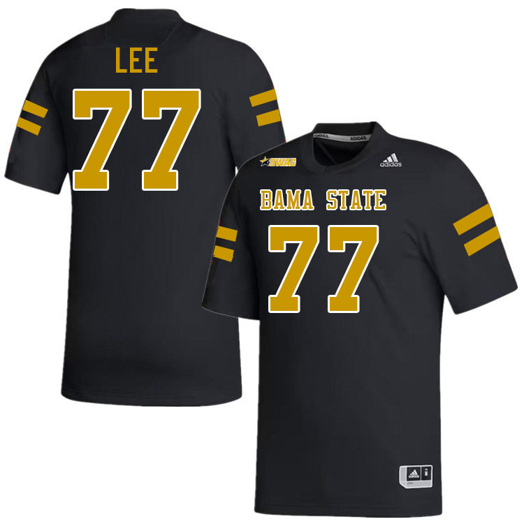Alabama State Hornets #77 Zy'Terrio Lee College Football Jerseys Stitched Sale-Black